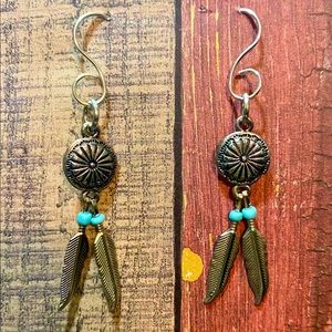 Feather earrings